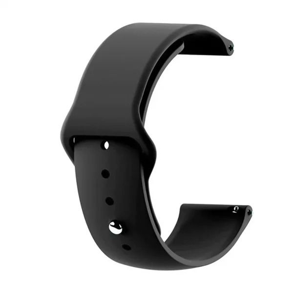 Universal Silicone Strap Pasek 22mm, Black 2