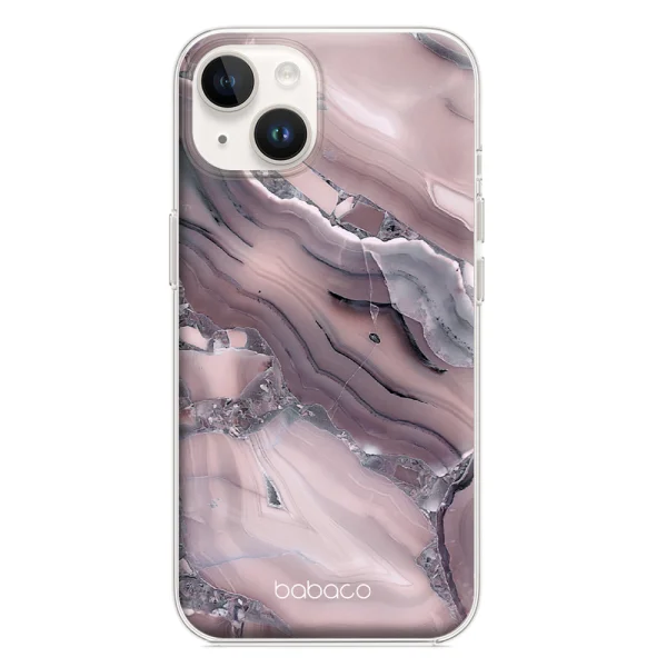 Abstract case for Iphone 14, Pink marble 1