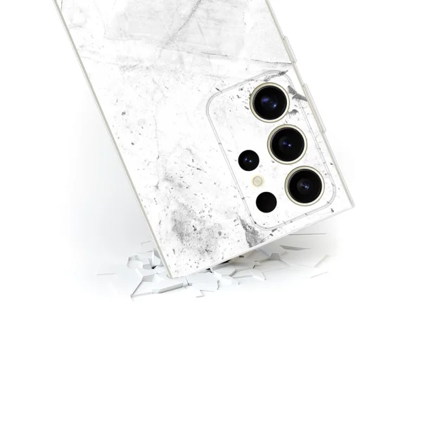 Калъф Abstract за Samsung Galaxy S23 Ultra, Бял мрамор 3