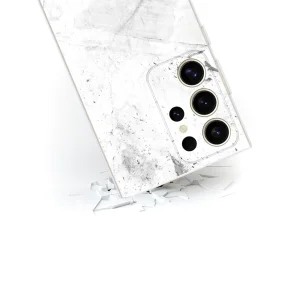 Калъф Abstract за Samsung Galaxy S23 Ultra, Бял мрамор 3