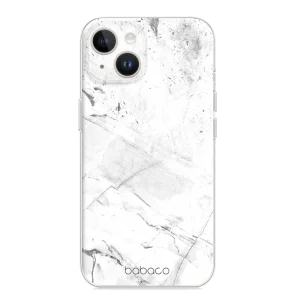 Калъф Abstract за Iphone 15, Бял мрамор