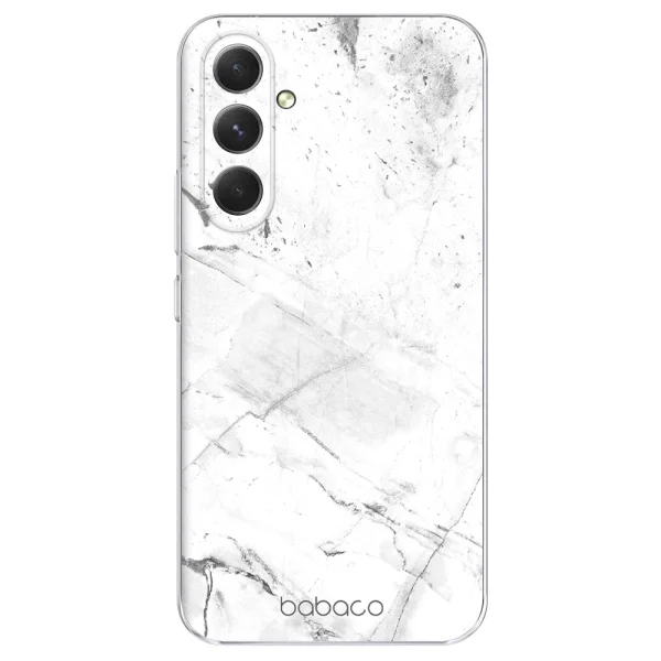 Case Abstract for Samsung Galaxy S24, White Marble 1