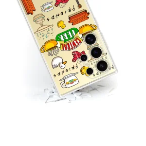 Friends case for Samsung Galaxy S24 Ultra, Transparent 3