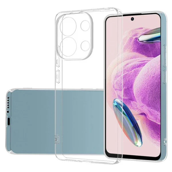 Силиконов калъф за Xiaomi Redmi Note 13 4G, 2mm, camera protection, Прозрачен 3