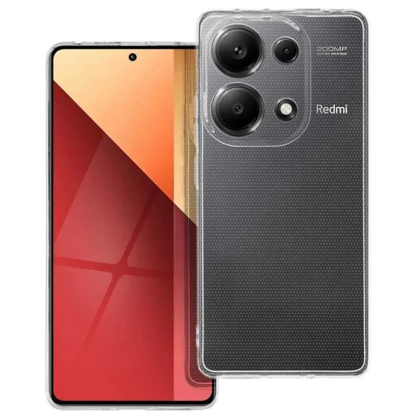 Силиконов калъф за Xiaomi Redmi Note 13 4G, 2mm, camera protection, Прозрачен 2
