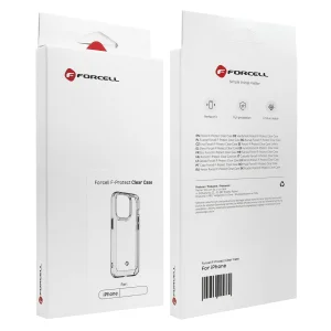 Удароустойчив калъф Forcell F-Protect за iPhone 14 Plus, Прозрачен 4