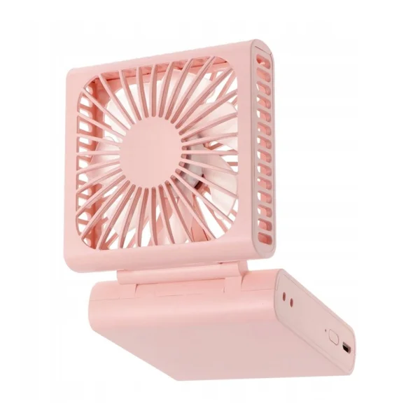 Portable Foldable Fan F10, 1000mAh, Pink 2