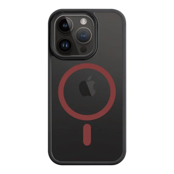 Shockproof case Tactical MagForce Hyperstealth 2.0 for iPhone 14 Pro, Black-red 1