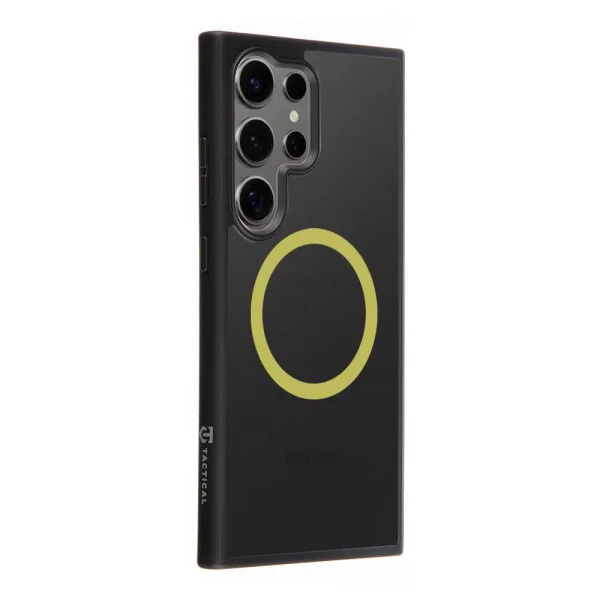 Shockproof case Tactical MagForce Hyperstealth 2.0 for Samsung Galaxy S24 Ultra, Black-yellow 2