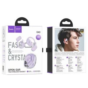 HOCO EA3 Earphones, TWS, Bluetooth, Purple 4