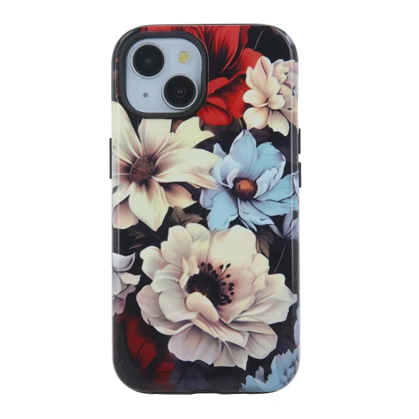 Удароустойчив калъф Decor за iPhone 15, Garden 4