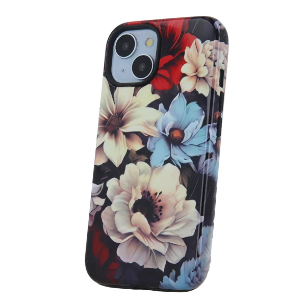 Удароустойчив калъф Decor за iPhone 15, Garden 3