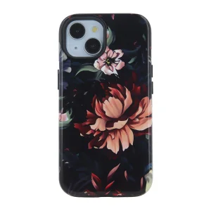 Shockproof case Decor for iPhone 15, Peony 3