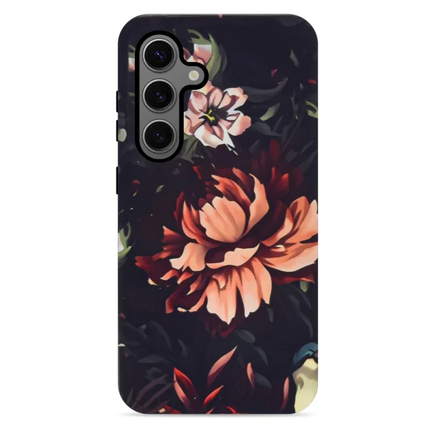 Shock-resistant Decor case for Samsung Galaxy S24, Peony 2