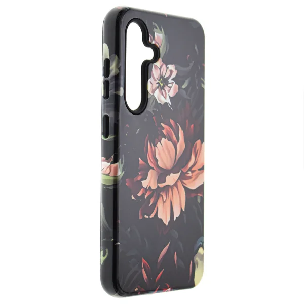Shock-resistant Decor case for Samsung Galaxy S24, Peony 3