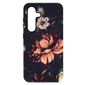 Shock-resistant Decor case for Samsung Galaxy S24, Peony