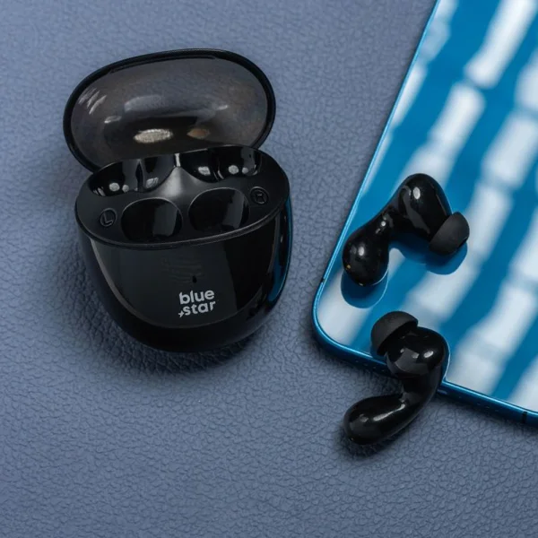 Wireless Headphones Blue Star BK99, TWS, Bluetooth 5.4, Black 4