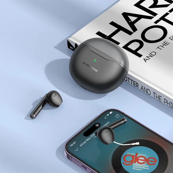 Wireless Earphones Borofone BW52 Tower, TWS, Black 4