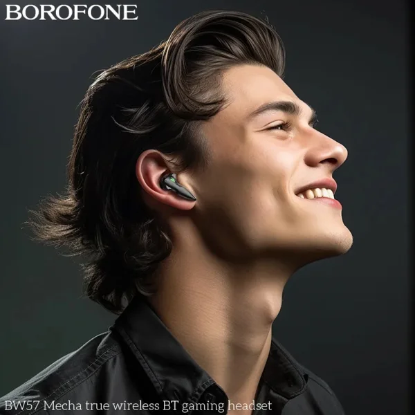 Безжични Слушалки Borofone BW57 Mecha, TWS, Черен 5