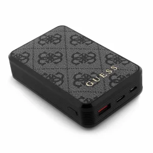 External Battery Guess PU 4G Leather 10000mAh, GUPB10DP4GEGK, Black 3