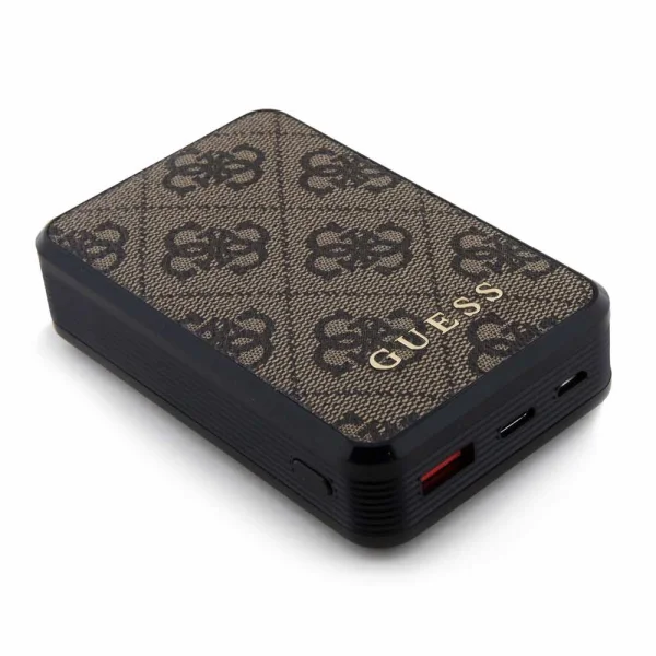 Външна Батерия Guess PU 4G Leather 10000mAh, GUPB10DP4GEGW, Кафяв 3