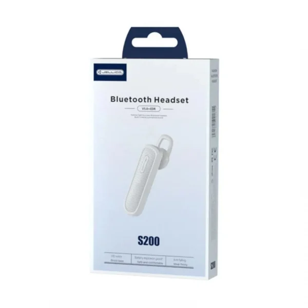 Слушалка Bluetooth Handsfree JELLICO S200, HF, Бял 3