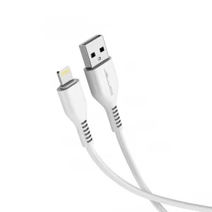 Wall Charger JELLICO A51, 220V, 2.4A, 2xUSB, with Lightning cable, White 4