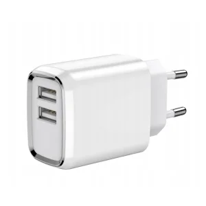Wall Charger JELLICO A51, 220V, 2.4A, 2xUSB, with Lightning cable, White 3