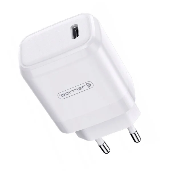 Wall Charger JELLICO A78, 220V, 20W, PD, USB-C, White 1