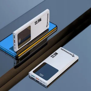 Универсална външна батерия BeePower BP-10PD, 10000mAh, 22.5W, USB-C, 2 x USB 3.0, Бял 4