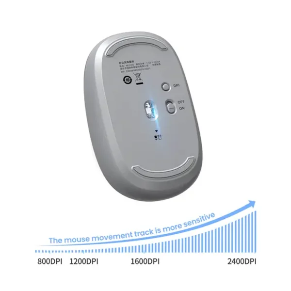 Wireless Mouse UGREEN MU105, 2400dpi, Gray 3