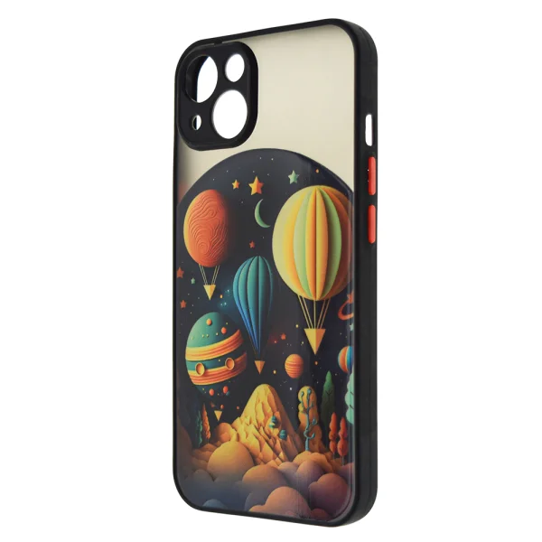 Удароустойчив калъф Trendy Travel за iPhone 14, Пътуване с балони 2