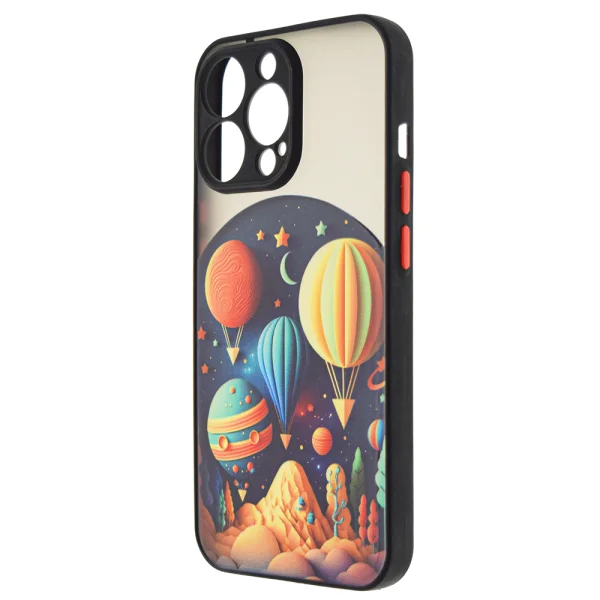 Shockproof case Trendy Travel for iPhone 14 Pro Max, Balloon Travel 3