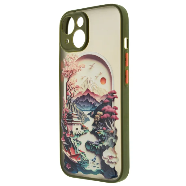 Удароустойчив калъф Trendy Travel за iPhone 15, Прозорец към Китай 2