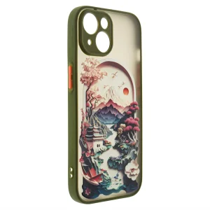 Удароустойчив калъф Trendy Travel за iPhone 15, Прозорец към Китай 3