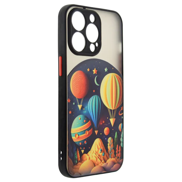 Shockproof case Trendy Travel for iPhone 15 Pro, Balloon Travel 2