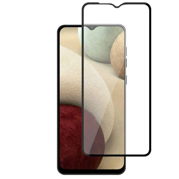 Glass Protector Full Glue 5D for Samsung Galaxy A12, Black 1