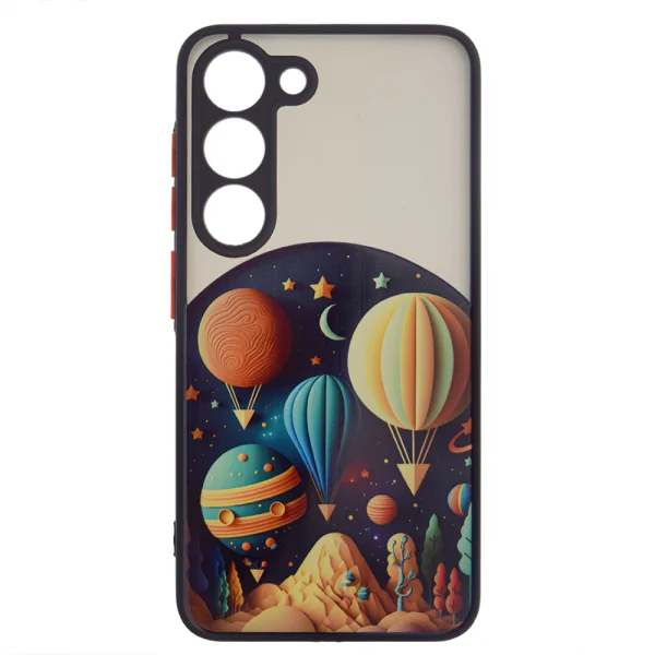 Удароустойчив калъф Trendy Travel за Samsung Galaxy S23 FE, Пътуване с балони 1