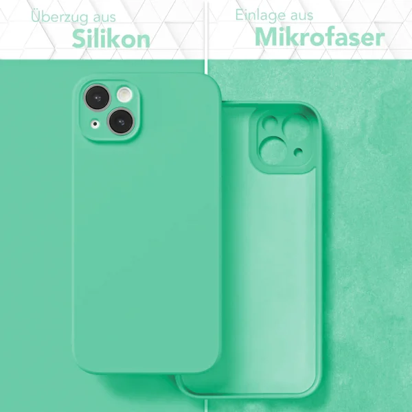 Силиконов калъф Silicone Lite за Iphone 14, Мента 2
