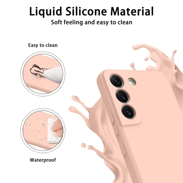 Silicone Lite case for Samsung Galaxy S22, Coral 4