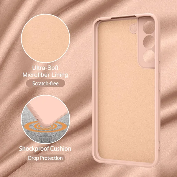 Silicone Lite case for Samsung Galaxy S22, Coral 2
