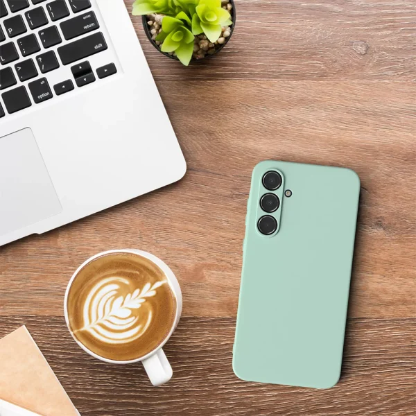 Silicone Lite silicone case for Samsung Galaxy S24 Plus, Mint 2