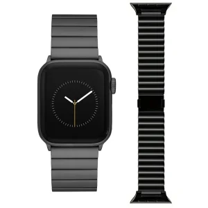 Метална каишка Premium за Apple Watch 42 /44 /45 / 49mm, Черен