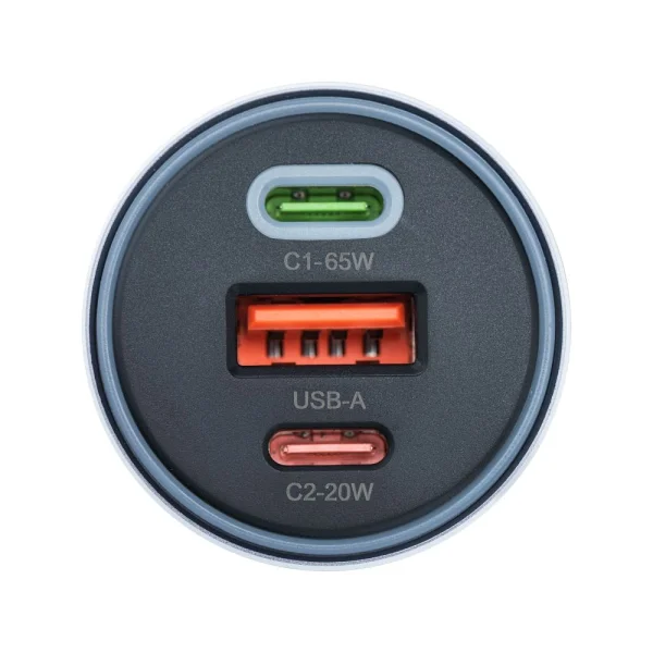 Зарядно за кола Forcell F-Energy, 12V, 85W, PD, QC4.0, 2xUSB C, USB-A, Черен 3