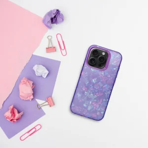 Shockproof Tutti Frutti Case for iPhone 13 Pro, Purple 3