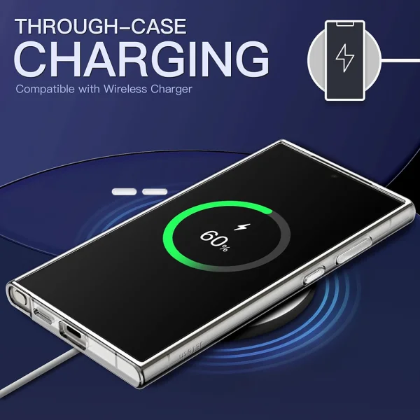 Удароустойчив калъф Space за Samsung Galaxy S24 Ultra, Прозрачен 3
