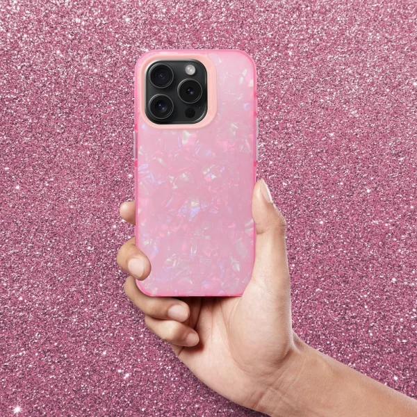 Удароустойчив калъф Tutti Frutti за iPhone 13 Pro, Розов 5