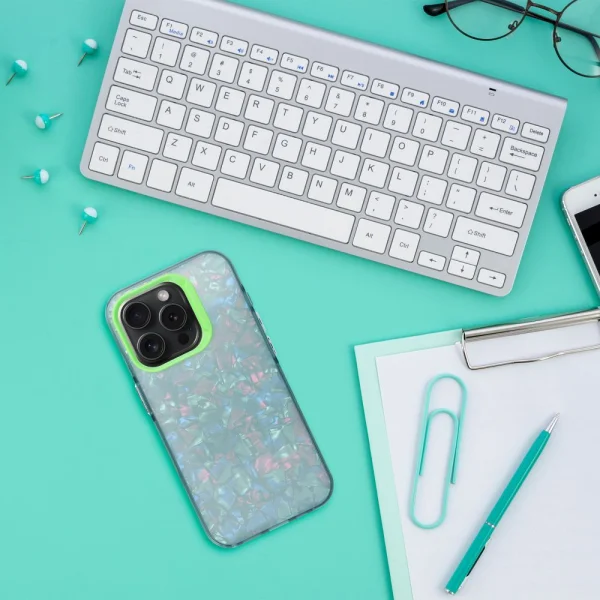 Shockproof Tutti Frutti Case for iPhone 13 Pro, Green 4