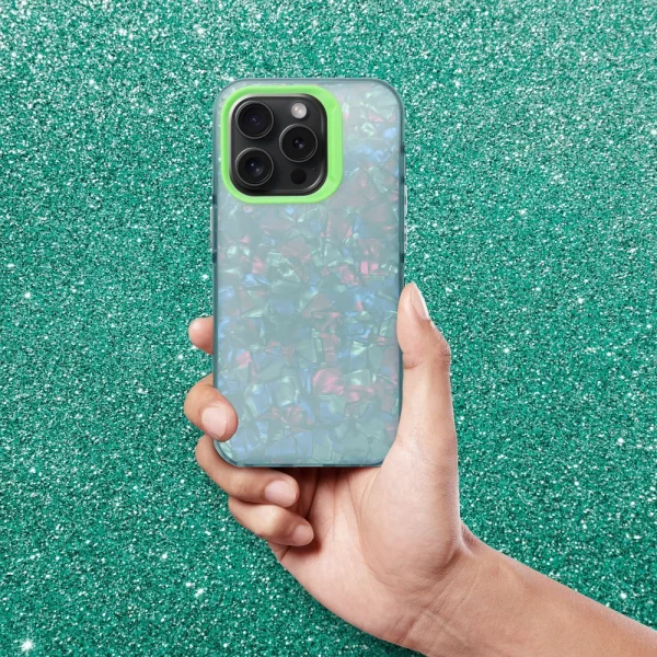 Shockproof Tutti Frutti Case for iPhone 13 Pro, Green 2