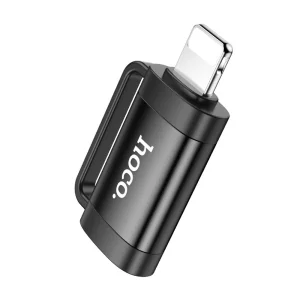 Адаптер HOCO UA31B OTG  от Lightning към Type C, 2A, Черен